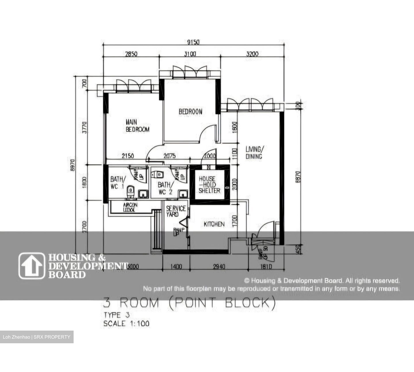 Blk 672B Waterway Banks (Punggol), HDB 3 Rooms #576658711